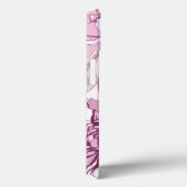 Muster mit rosa Blume Case-Mate iPhone Hülle (Rückseite / Rechts)