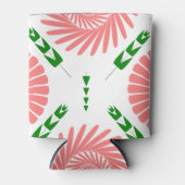 Muster mit rosa Blume Dosenkühler (Vorderseite)