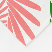 Muster mit rosa Blume Fleecedecke (Ecke)