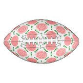 Muster mit rosa Blume Football (Vorderseite)