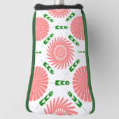 Muster mit rosa Blume Golf Headcover (Rotieren 90)