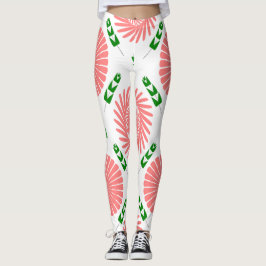 Muster mit rosa Blume Leggings
