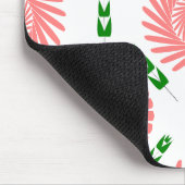 Muster mit rosa Blume Mousepad (Ecke)