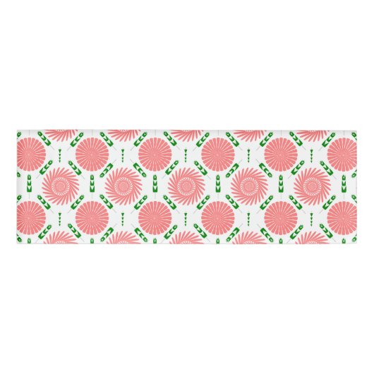 Muster mit rosa Blume Namenschild (Vorderseite)