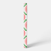 Muster mit rosa Blume Samsung Galaxy Hülle (Linke Seite)