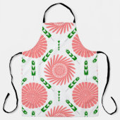 Muster mit rosa Blume Schürze (Vorderseite)