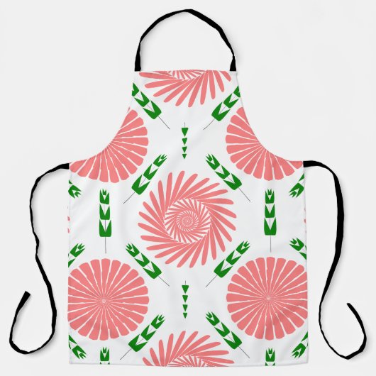 Muster mit rosa Blume Schürze (Vorderseite)