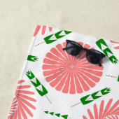 Muster mit rosa Blume Strandtuch (Beispiel)