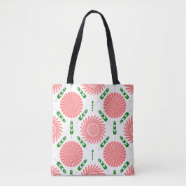 Muster mit rosa Blume Tasche