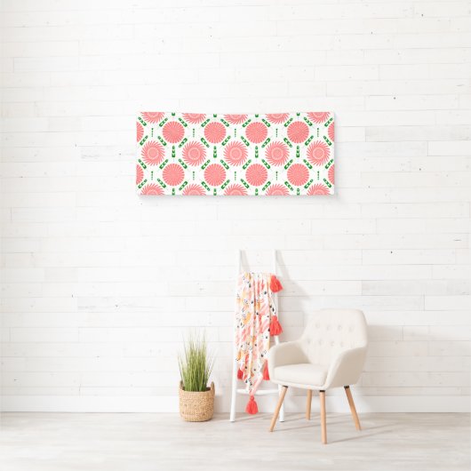 Muster mit rosa Blumen Banner (Insitu)