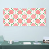 Muster mit rosa Blumen Banner (Messe)