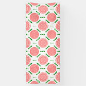 Muster mit rosa Blumen Banner (Vertikal)
