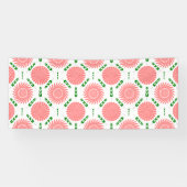 Muster mit rosa Blumen Banner (Horizontal)