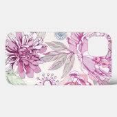 Muster mit rosa Blumen Case-Mate iPhone Hülle (Rückseite (Horizontal))
