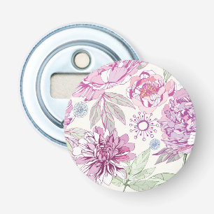 Muster mit rosa Blumen Flaschenöffner