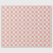 Muster mit rosa Blumen Geschenkpapier (Flach)