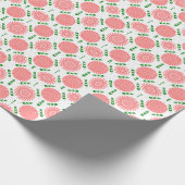 Muster mit rosa Blumen Geschenkpapier (Ecke)