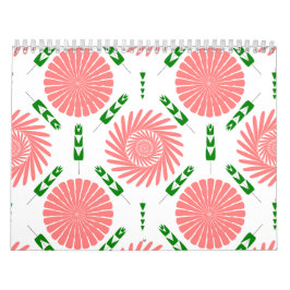 Muster mit rosa Blumen Kalender