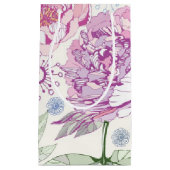 Muster mit rosa Blumen Kleine Geschenktüte (Vorderseite)