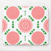 Muster mit rosa Blumen Mousepad (Vorne)
