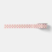 Muster mit rosa Blumen Satinband (Vorderseite)