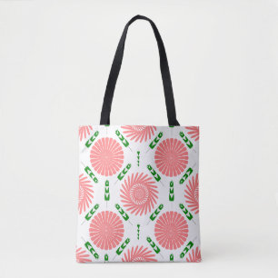 Muster mit rosa Blumen Tasche