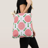Muster mit rosa Blumen Tasche (Von Nahem)
