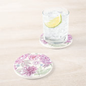 Muster mit rosa Blumen Untersetzer (Seite)