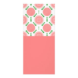 Muster mit rosa Blumen Werbekarte