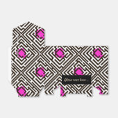 Muster mit rosafarbenem Text Geschenkschachtel (Ungefaltet)