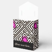 Muster mit rosafarbenem Text Geschenkschachtel (Geöffnet)