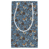 Muster mit Rosen und Schmetterling Kleine Geschenktüte (Vorderseite)