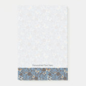 Muster mit Rosen und Schmetterling Post-it Klebezettel (Vorderseite)