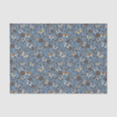 Muster mit Rosen und Schmetterling Seidenpapier (Vorderseite)