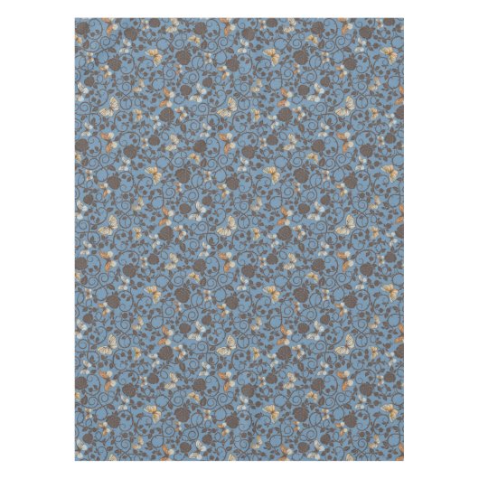 Muster mit Rosen und Schmetterling Tischdecke (Vorderseite)