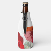 Muster mit roten Blume Flaschenkühler (Flasche Rückseite)