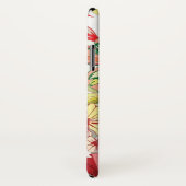 Muster mit roten Blumen Case-Mate iPhone Hülle (Hinten/Rechts)