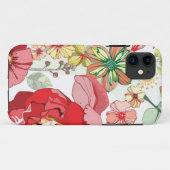 Muster mit roten Blumen Case-Mate iPhone Hülle (Rückseite (Horizontal))