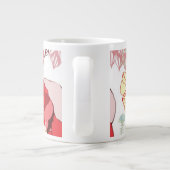 Muster mit roten Blumen Jumbo-Tasse (Rückseite)