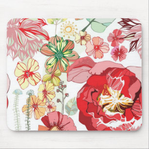 Muster mit roten Blumen Mousepad