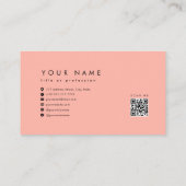 Muster mit roten Tulpen Visitenkarte (Rückseite)