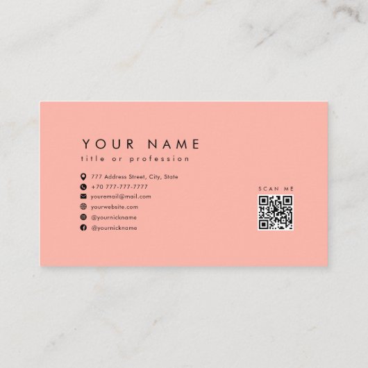 Muster mit roten Tulpen Visitenkarte (Rückseite)