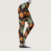 Muster mit roter Ringelblume Leggings (Rechts)