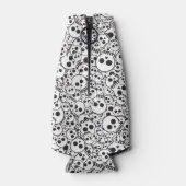 Muster mit Schädeln Flaschenkühler (Rückseite)