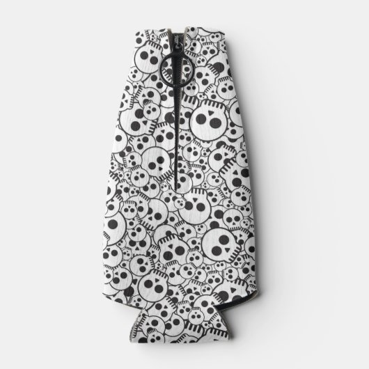 Muster mit Schädeln Flaschenkühler (Rückseite)