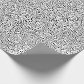 Muster mit Schädeln Geschenkpapier (Ecke)