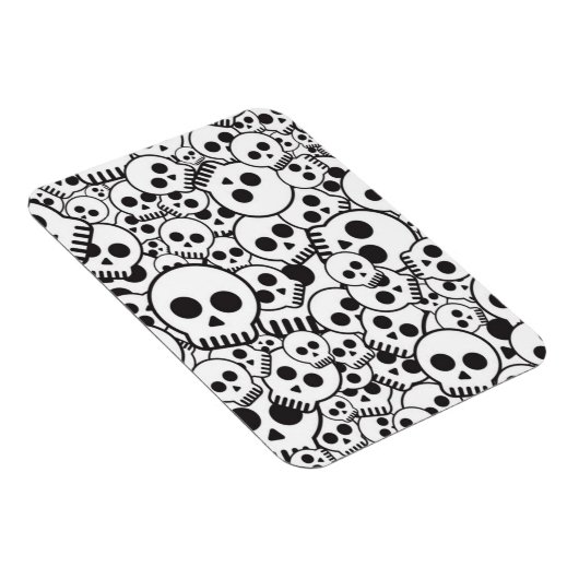 Muster mit Schädeln Magnet (Rechte Seite)