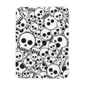Muster mit Schädeln Magnet (Vertikal)