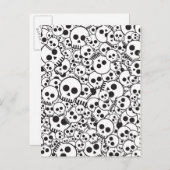 Muster mit Schädeln Postkarte (Vorne/Hinten)