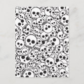 Muster mit Schädeln Postkarte (Vorderseite)